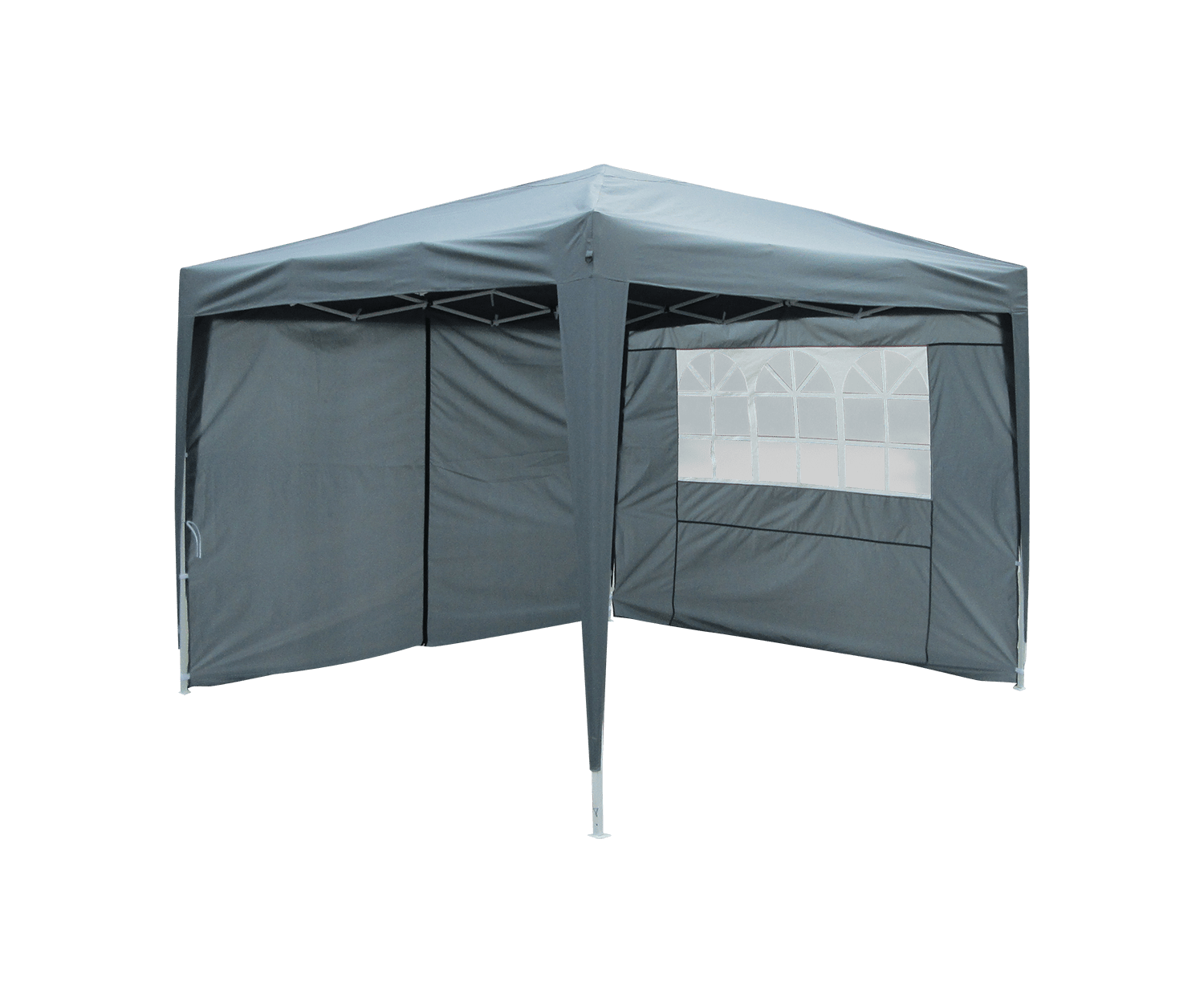 metal garden gazebo with 2pcs panels