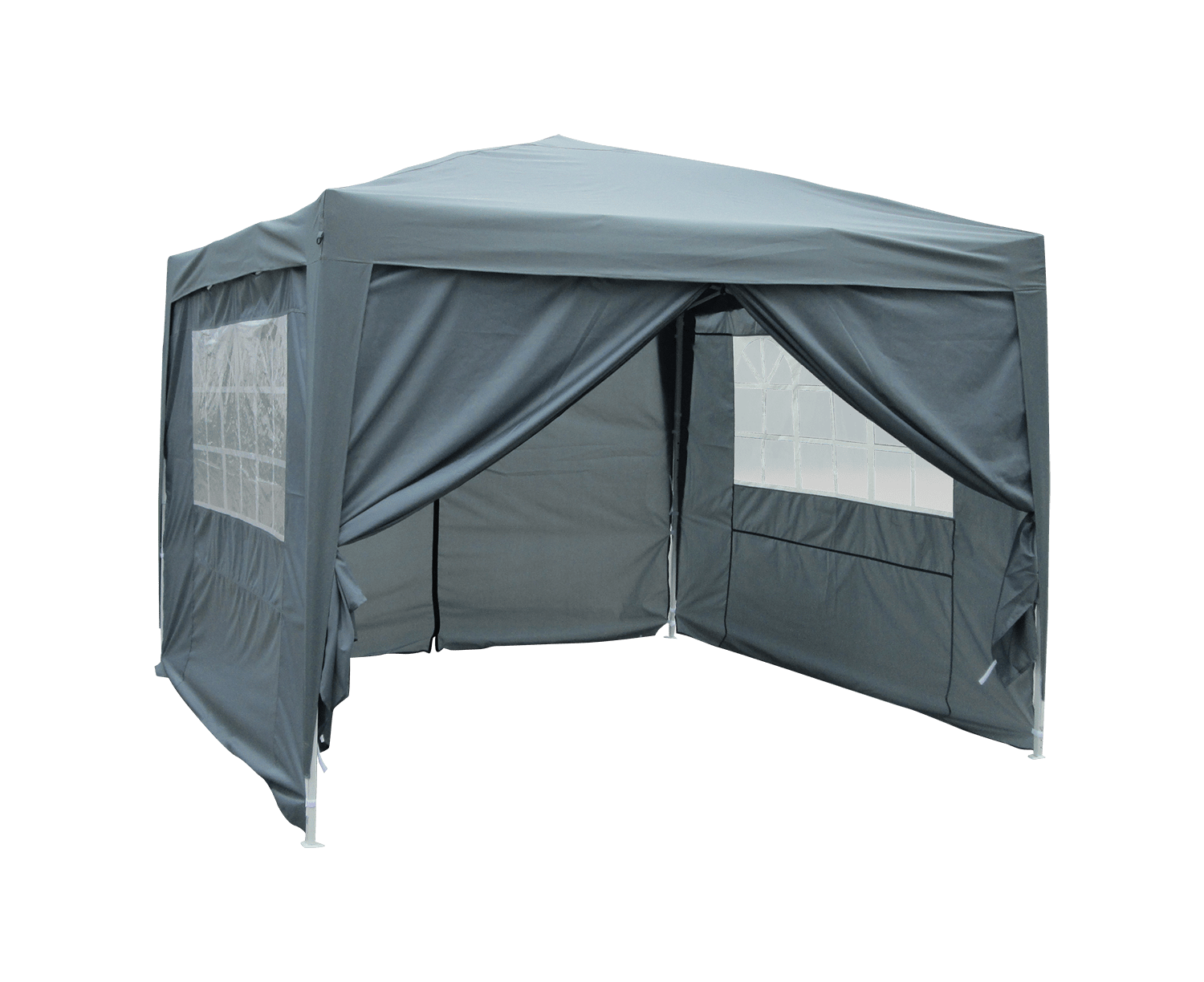 metal garden gazebo with full set panels