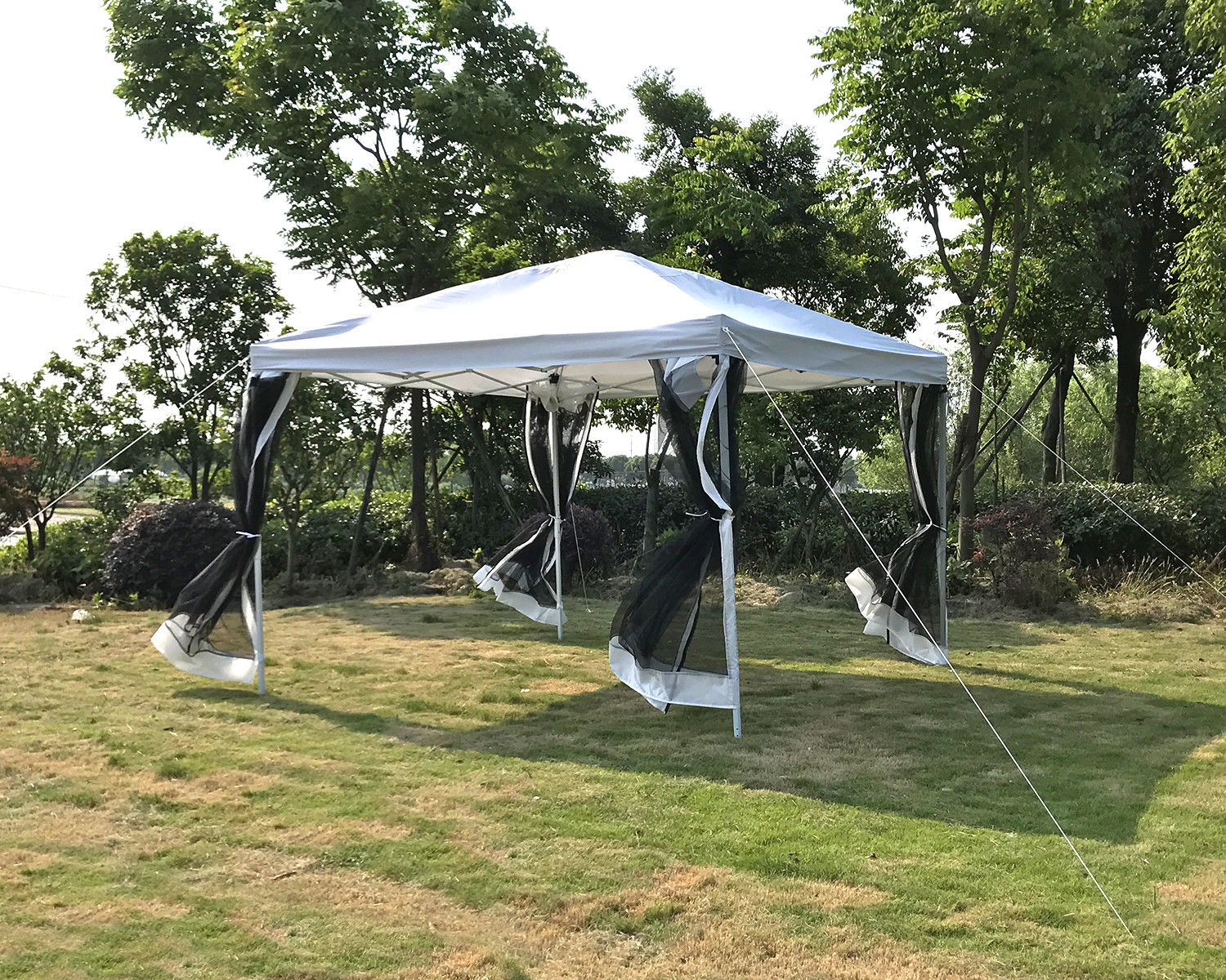 folding gazebo with 4 pcs screen sidewalls