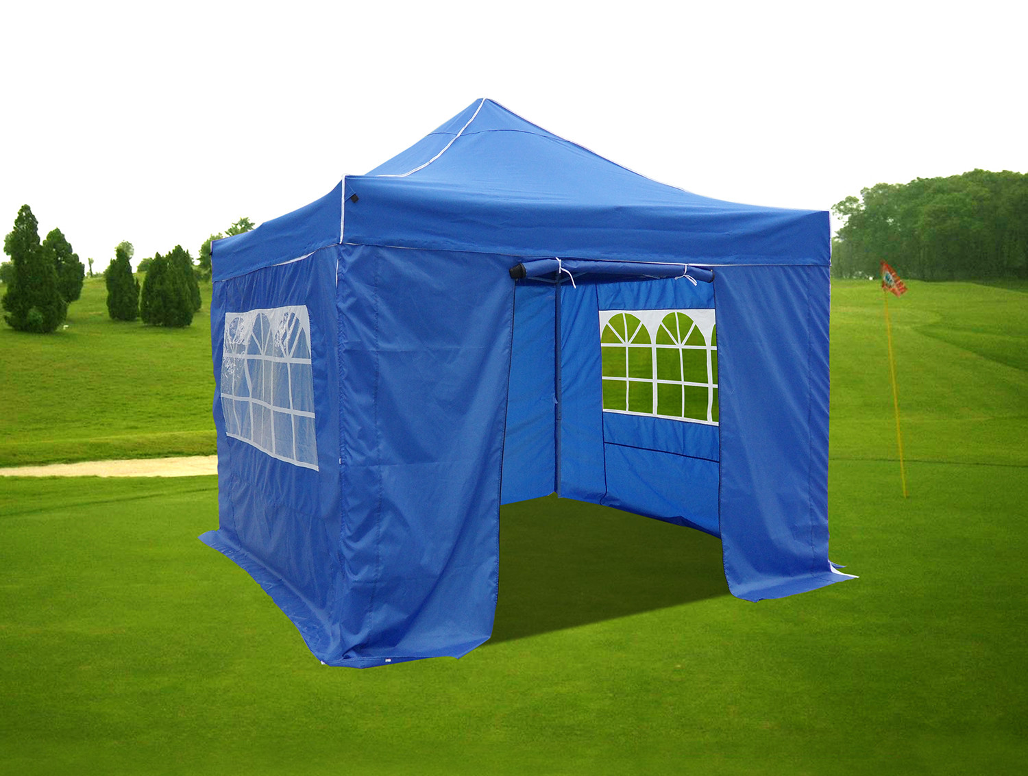 folding gazebo with 4 side wall with window