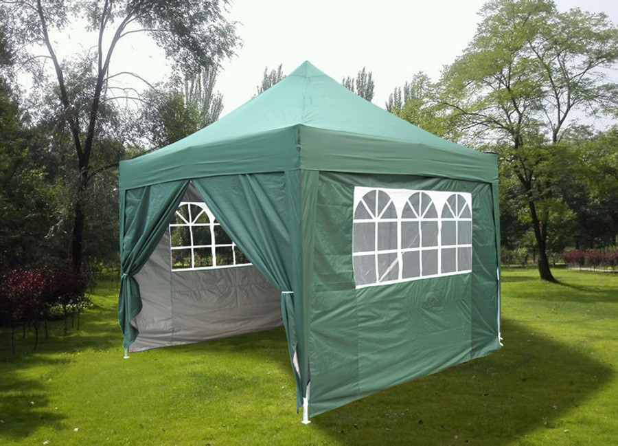 outdoor canopy folding gazebo with sidewall