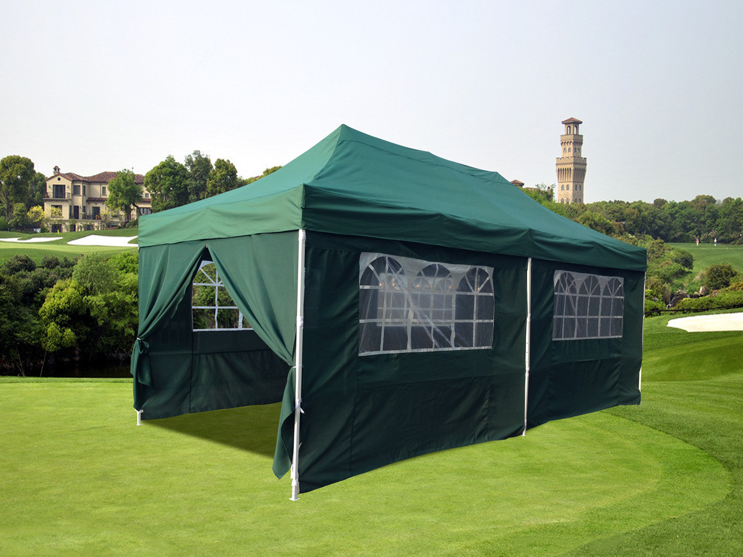 outdoor folding tent for BBQ events