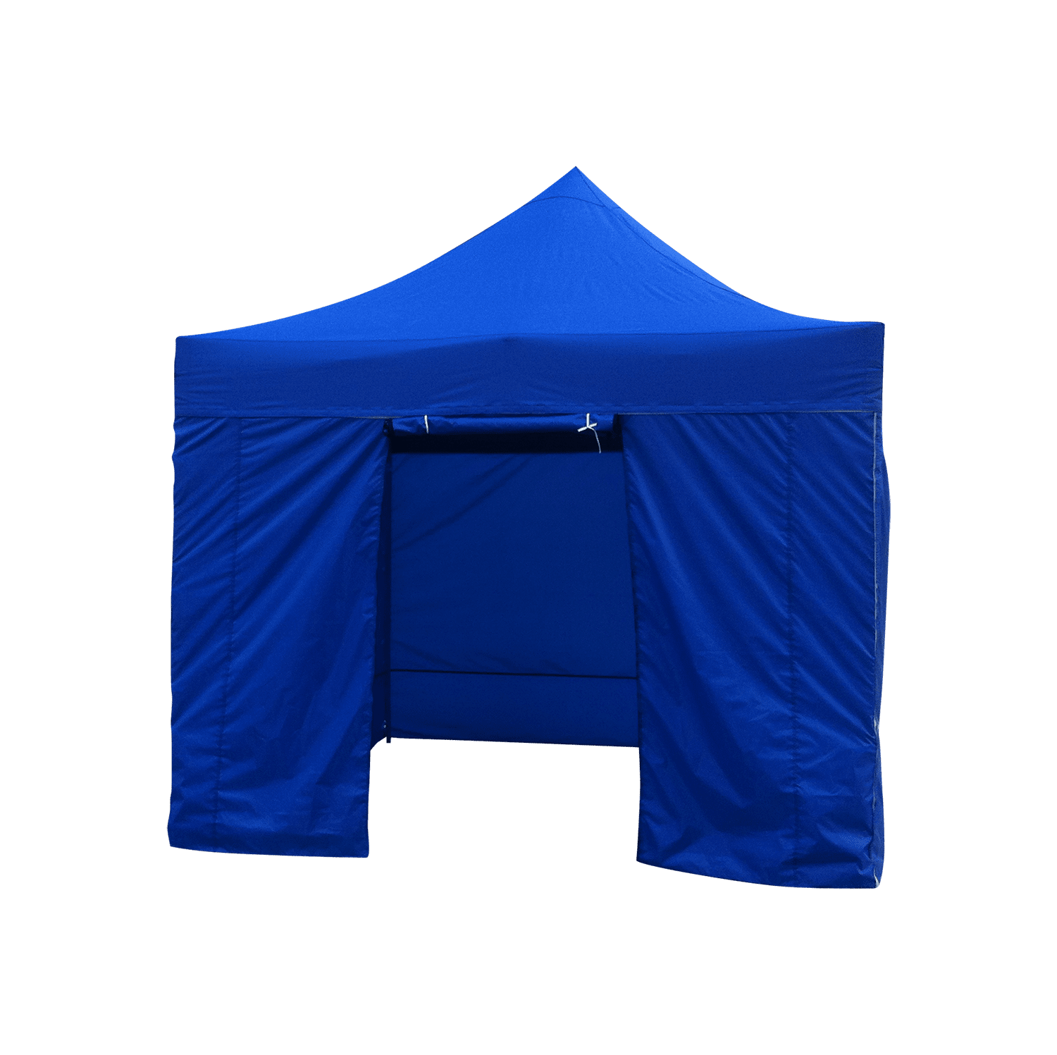 promotional display tent with roll-up zipper door